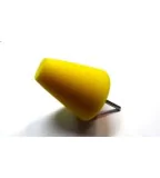 Stożek polerski 80mm żółty - średni
