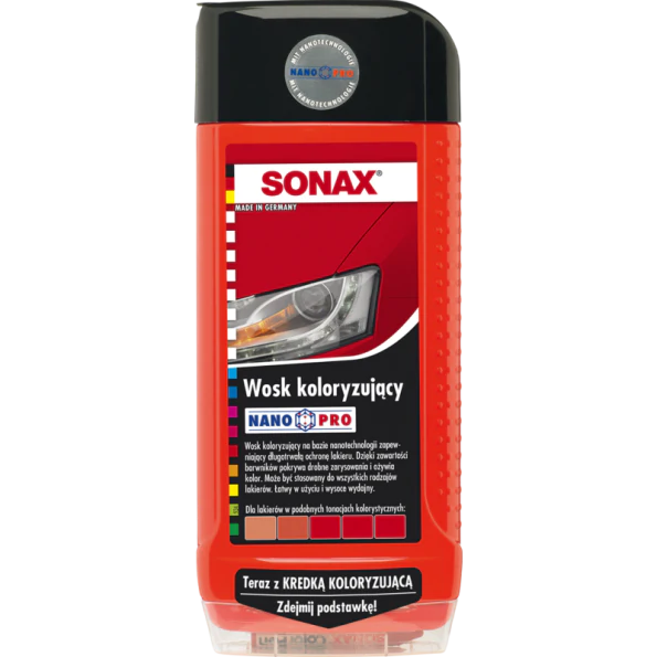  Sonax wosk koloryzujący NANO PRO 250ml czerwony 