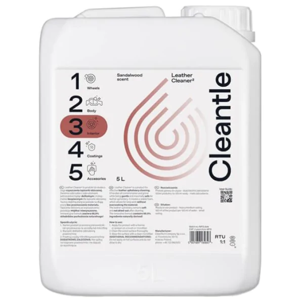  CLEANTLE Leather Cleaner 5L 