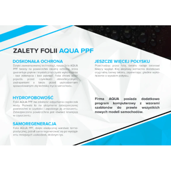  Aqua Shield Połysk PPF- rolka 
