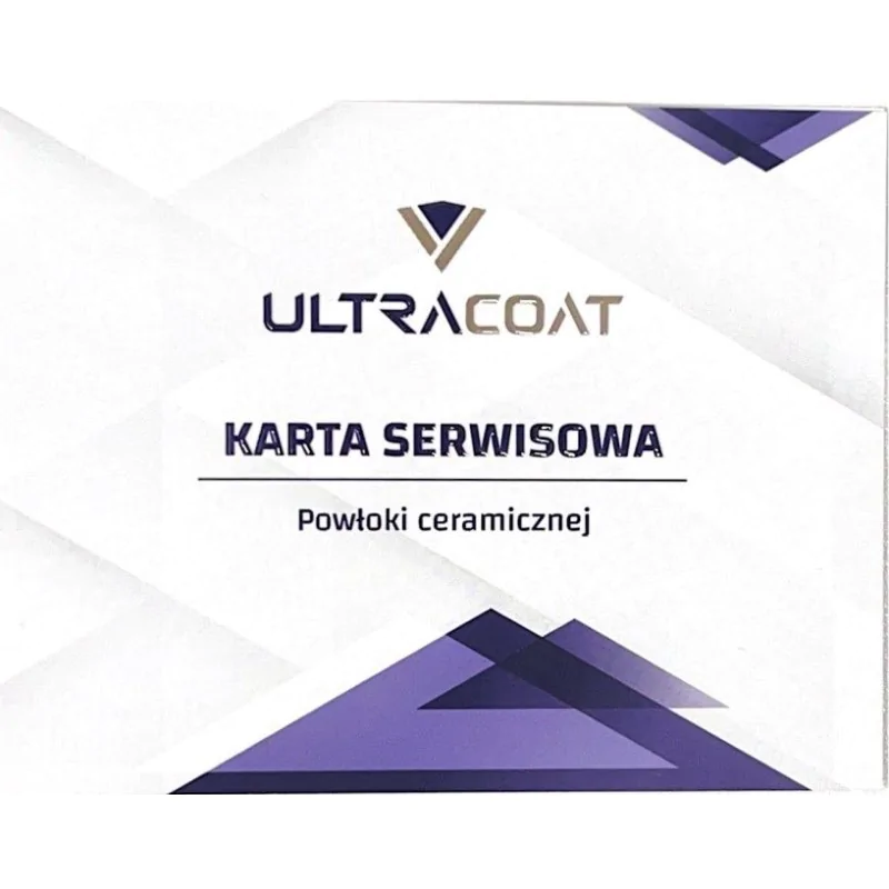Ultracoat karta serwisowa 1 szt