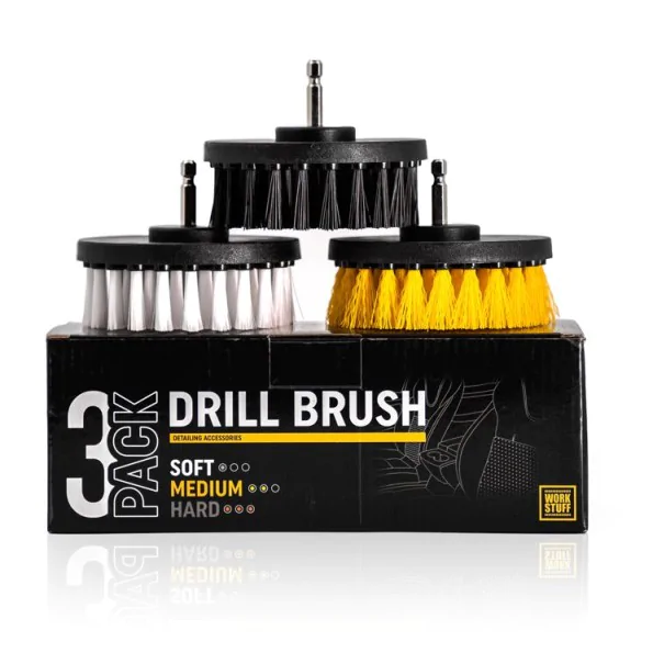  Work Stuff Drill Brush 3-pack ( soft/medium/hard ) 