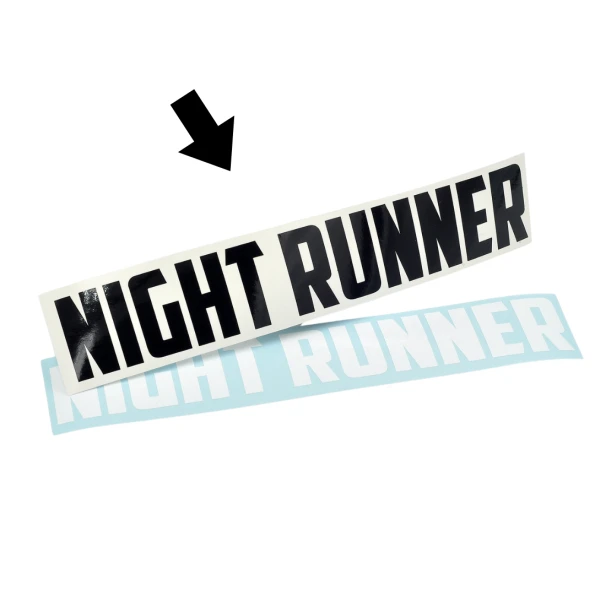  Odjazdowe Naklejki Night Runner - czarna 