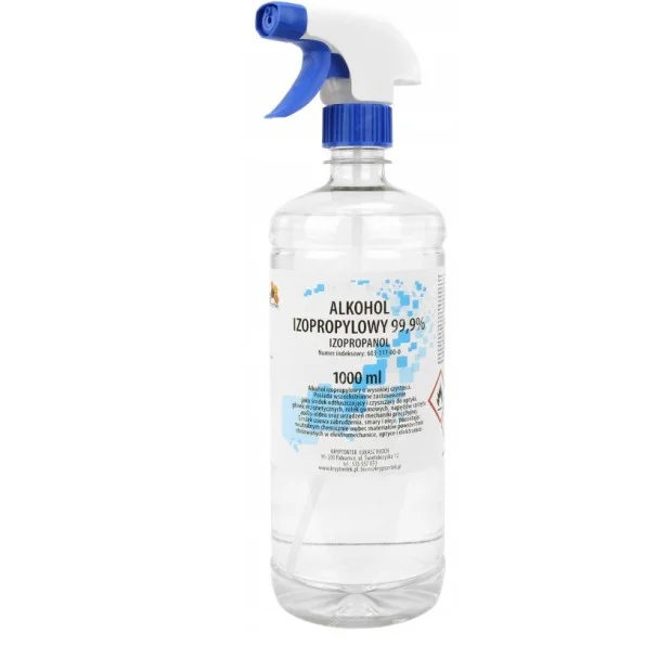 Alkohol Izopropylowy IPA 99,9% 1L ze spryskiwaczem 