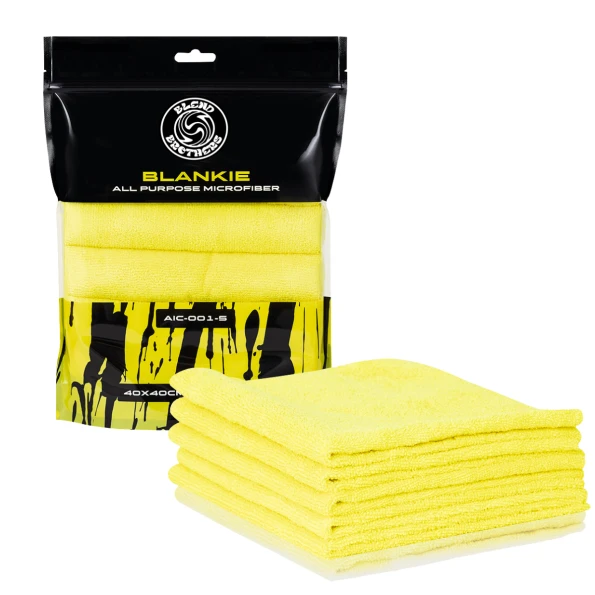  BlendBrothers BLANKIE Yellow All Purpose Micorfiber 40x40cm 300gsm 5pack 