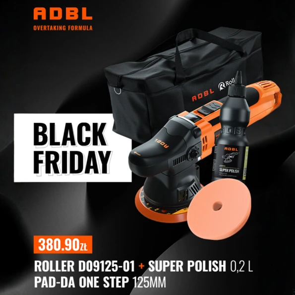  ADBL zestaw BF Roller 9mm + Super polish 0,2L + pad one step 125mm 