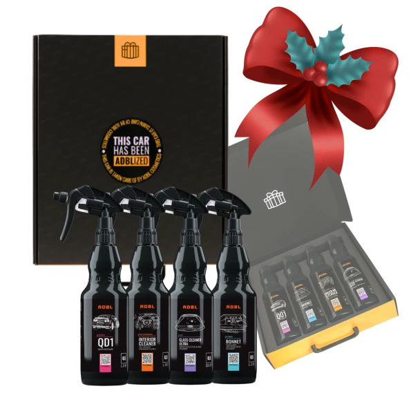  ADBL świąteczny ZESTAW NA PREZENT | ADBL QD1 + ADBL interior Cleaner + ADBL Bonnet + ADBL Glass Cleaner 